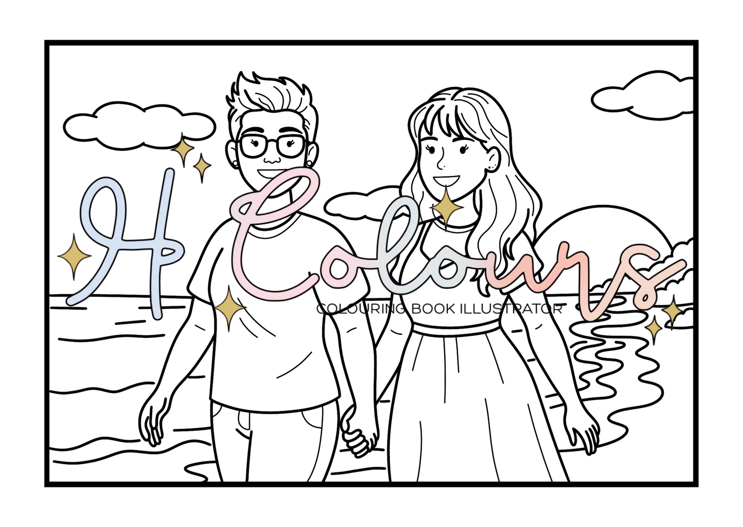 Sunset Stroll Postcard