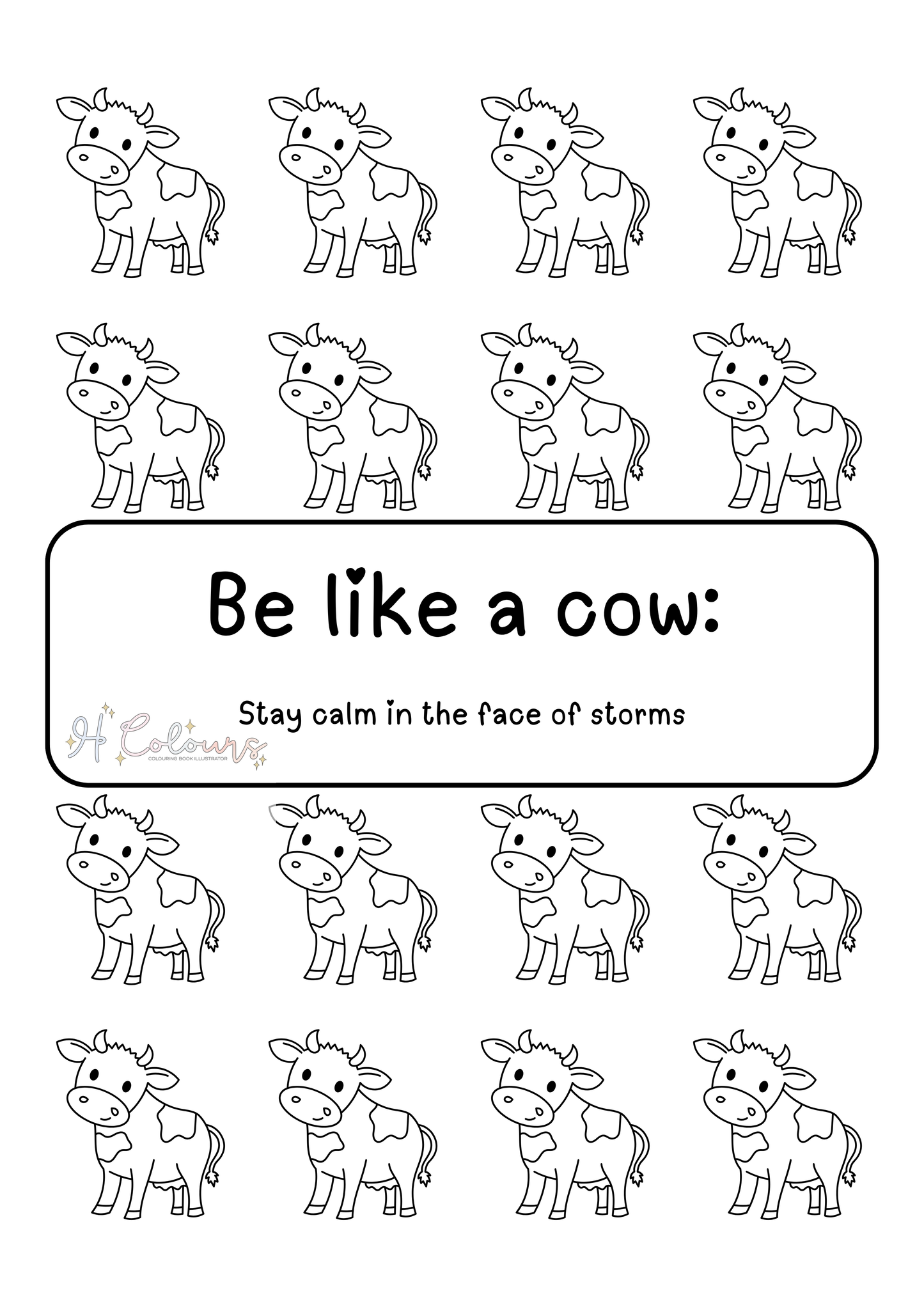 Be Like a Cow Bleed Sheet