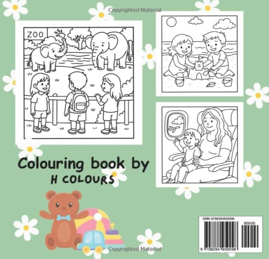 Childhood Moments Colouring Book