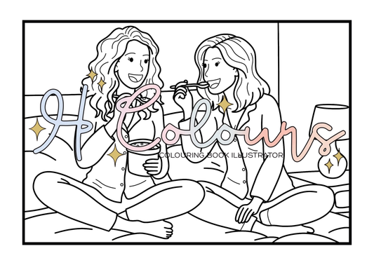 Eating Ice Cream Postcard