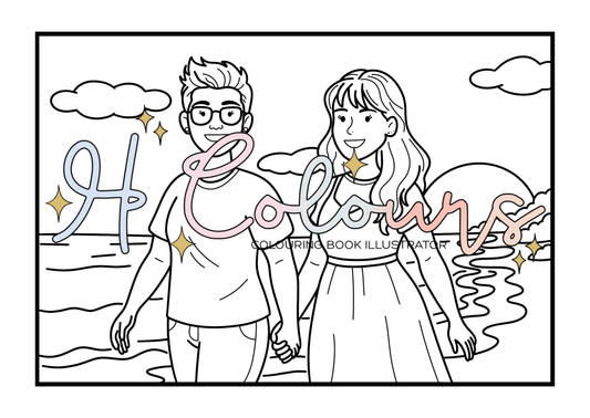 Sunset Stroll Postcard