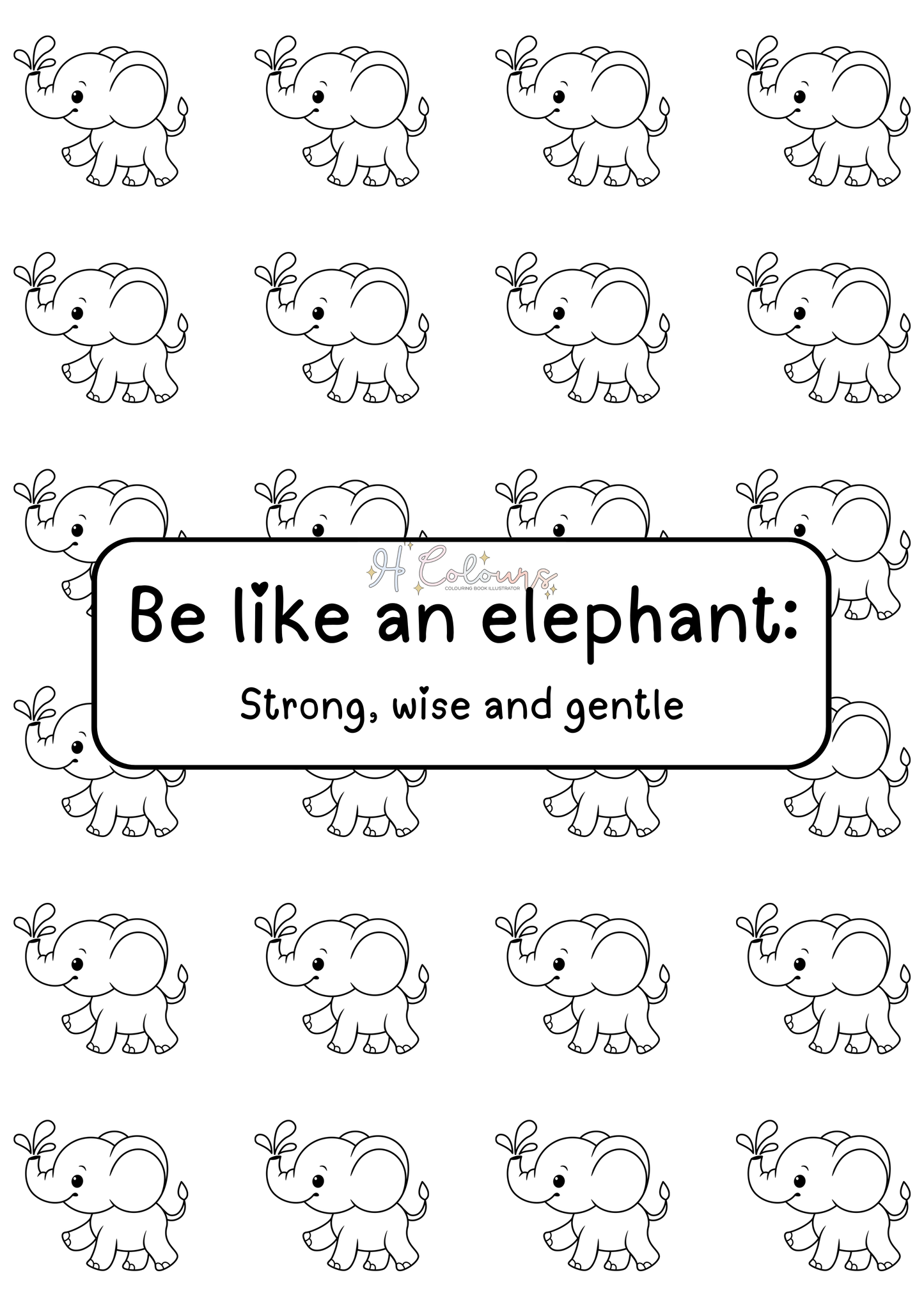 Be Like an Elephant Bleed Sheet