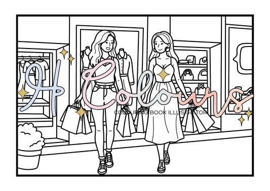 Shopping Postcard