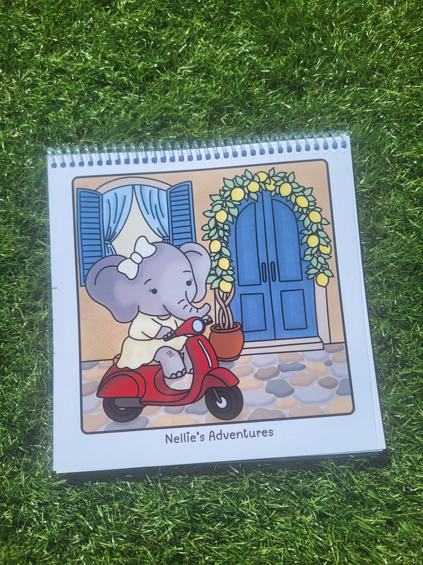 Nellie’s Adventures Cardstock Colouring Book