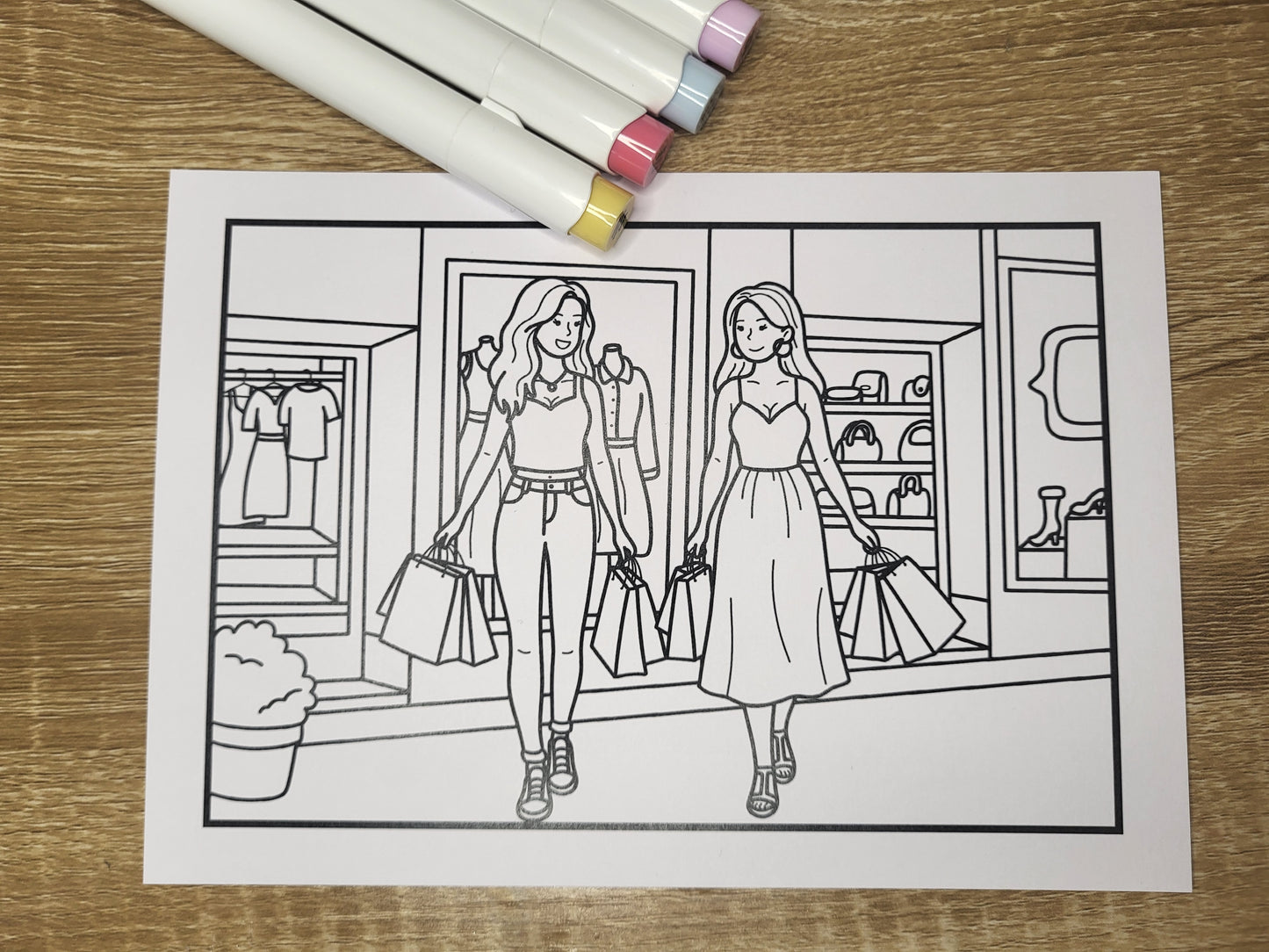 Birthday Colouring Postcards