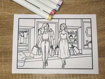 Birthday Colouring Postcards