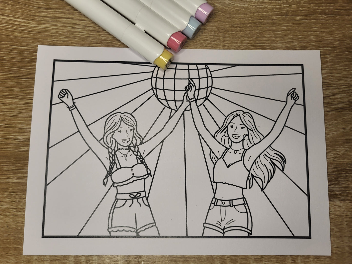 Birthday Colouring Postcards